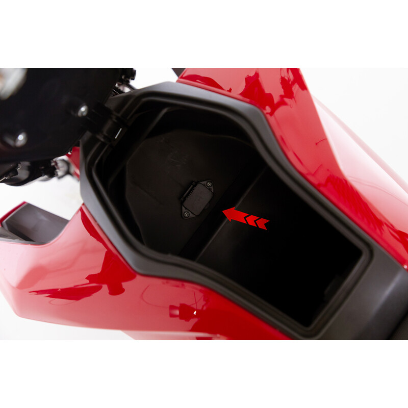 Elektrická motorka e-Flex, červená - PRASKLINA NA PLASTE V PREDNEJ ČASTI