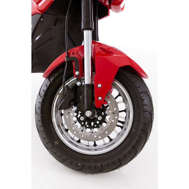 Elektrická motorka e-Flex, červená - PRASKLINA NA PLASTE V PREDNEJ ČASTI