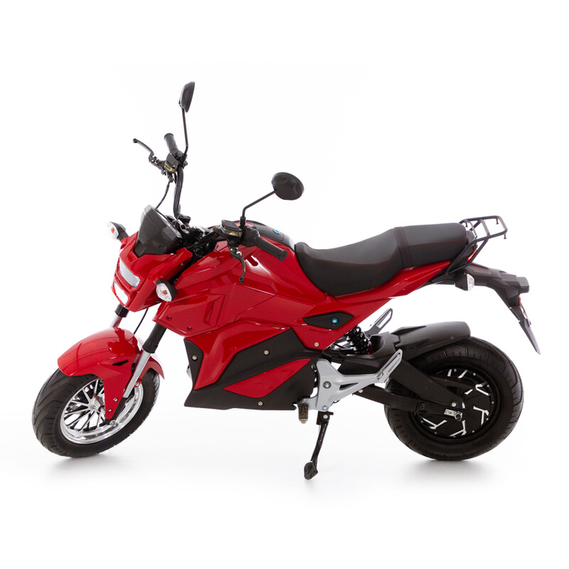 Elektrická motorka e-Flex, červená - PRASKLINA NA PLASTE V PREDNEJ ČASTI