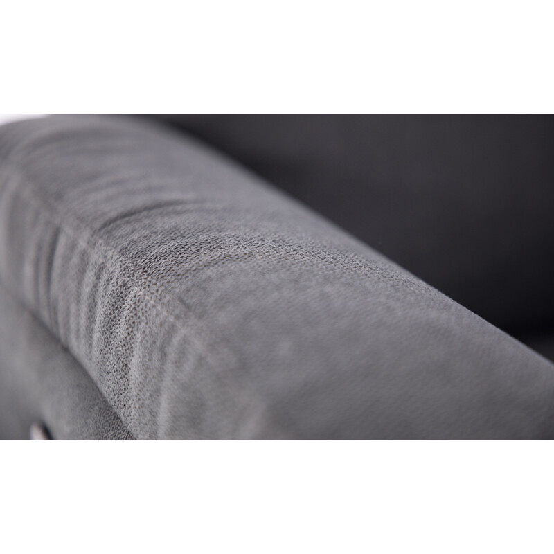 Relaxačné polohovacie kreslo COMFORT Ušiak s funkciou masáže a výhrevu, antracitová látka