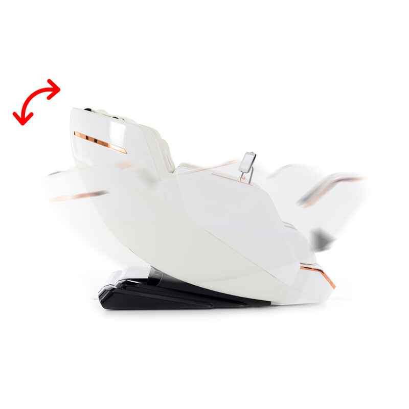 Masážne elektrické kreslo Prestige 3D MASSAGER s ionizátorom vzduchu, biele - ŠKRABANCE