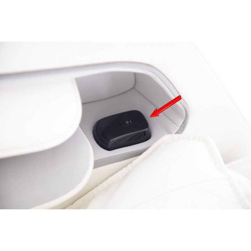 Masážne elektrické kreslo Prestige 3D MASSAGER s ionizátorom vzduchu, biele - ŠKRABANCE