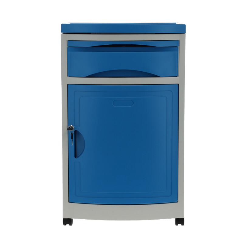 Nočný stolík MEDIK plast, modrý - MIERNE ŠKRABANCE