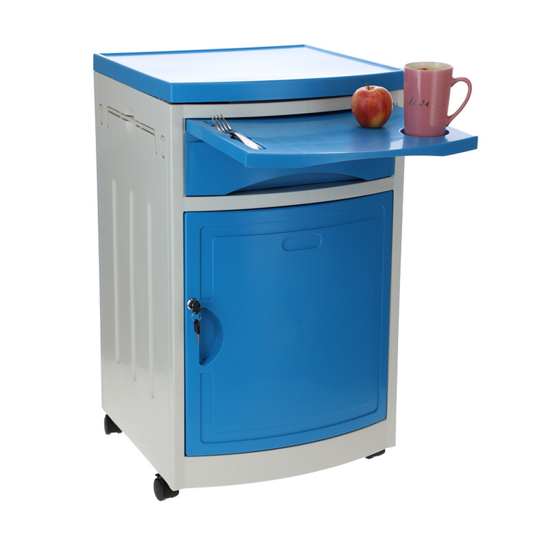 Nočný stolík MEDIK plast, modrý - MIERNE ŠKRABANCE