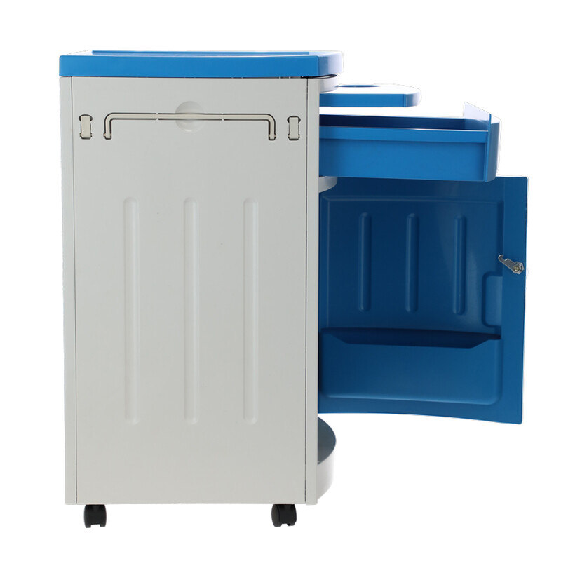 Nočný stolík MEDIK plast, modrý - MIERNE ŠKRABANCE