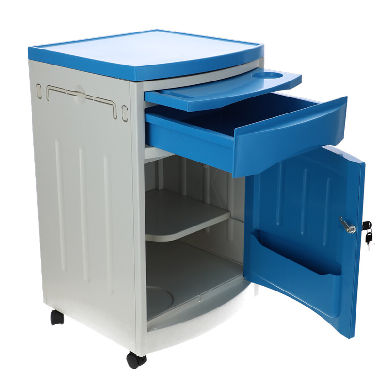 Nočný stolík MEDIK plast, modrý - MIERNE ŠKRABANCE