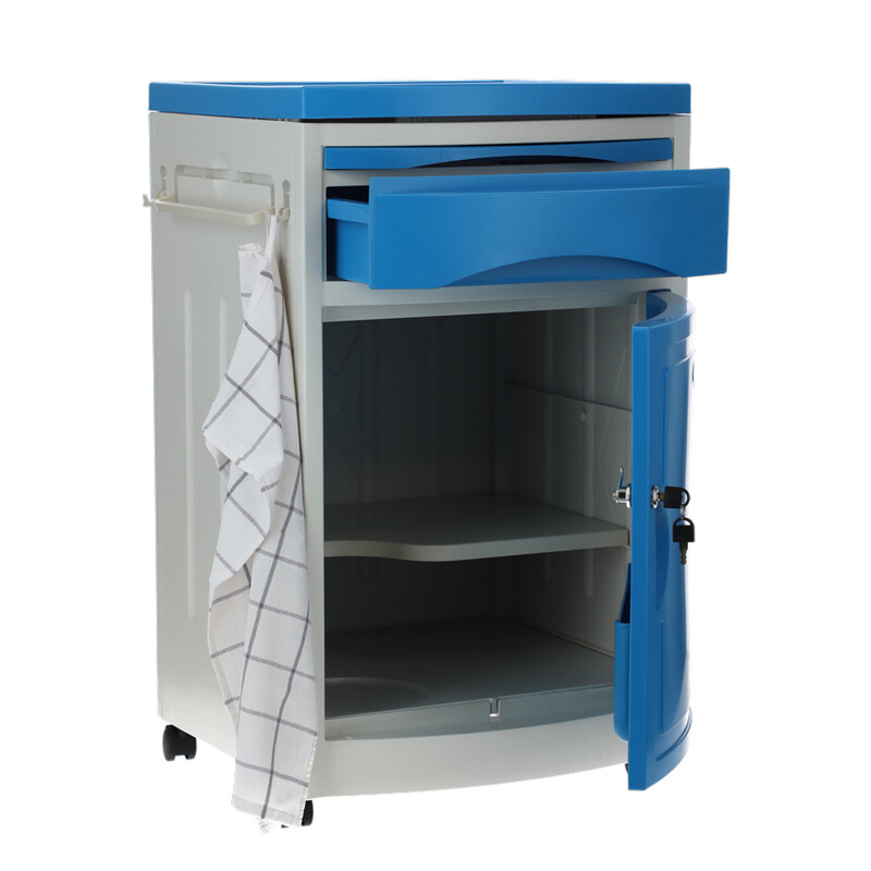 Nočný stolík MEDIK plast, modrý - ZNEČISTENÝ