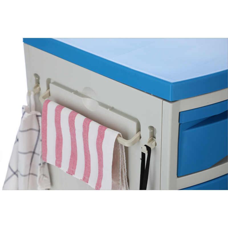 Nočný stolík MEDIK plast, modrý - PUKNUTÁ SPODNÁ ČASŤ