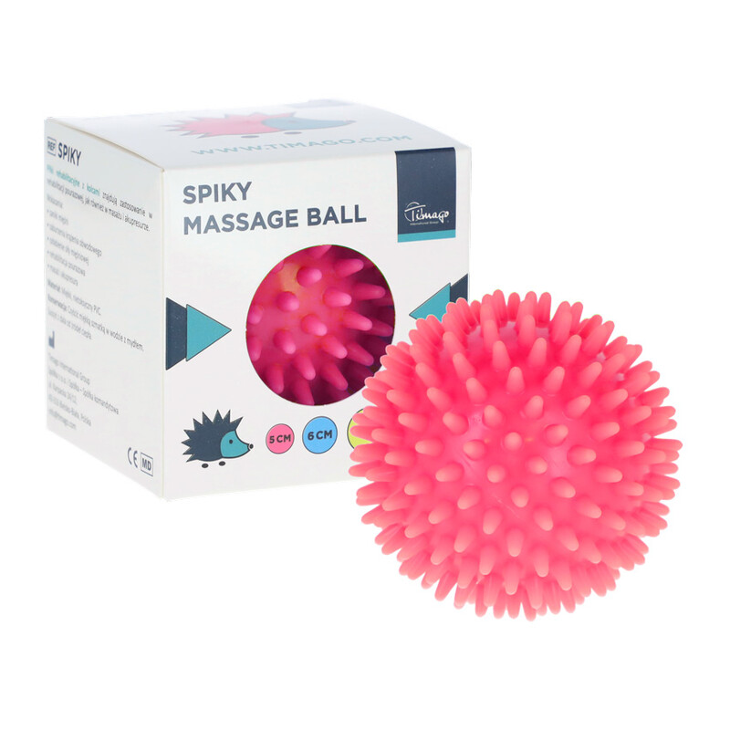 Masážny ježko, ružový 5 cm