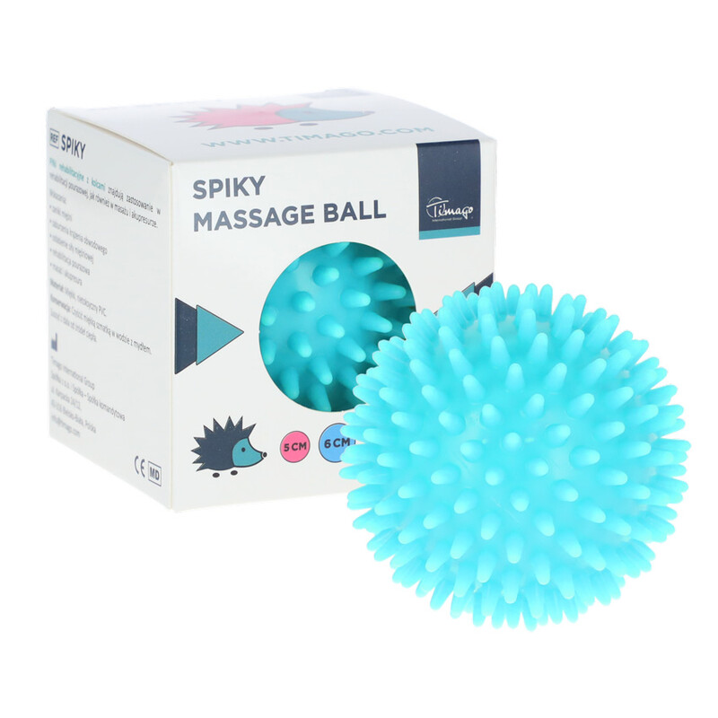 Masážny ježko, modrý 6 cm
