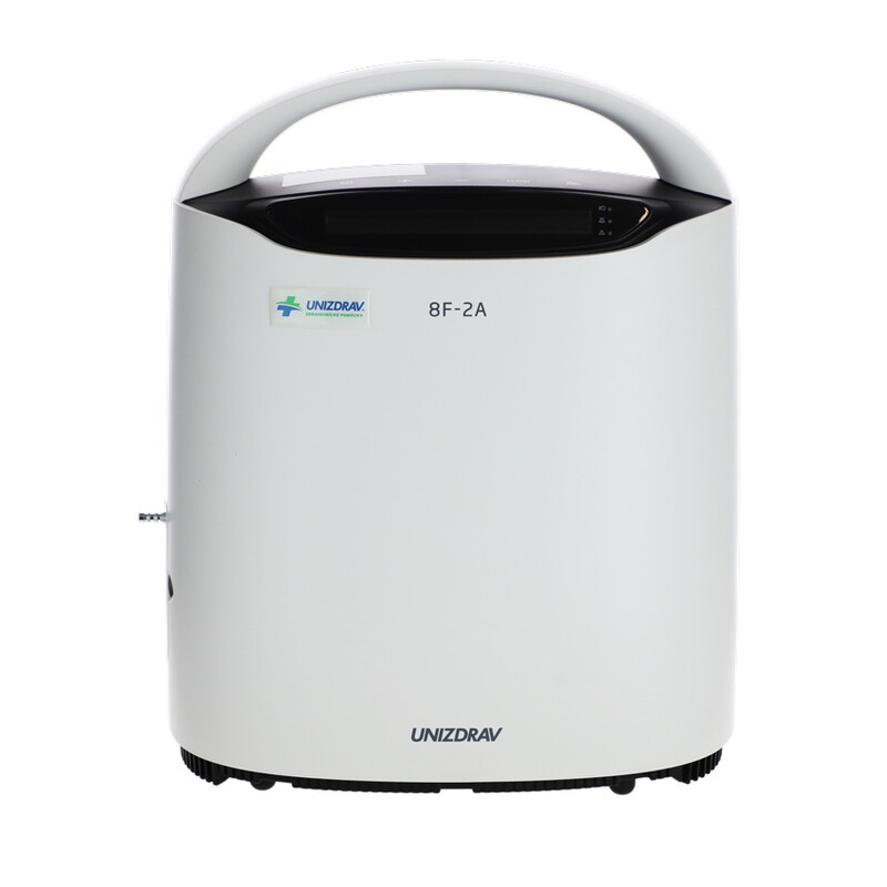Kyslíkový koncentrátor UNIZDRAV 8F-2A - NABEHANÉ 2 HODINY, VÝSTAVNÝ KUS, KYSLÍK 95 %