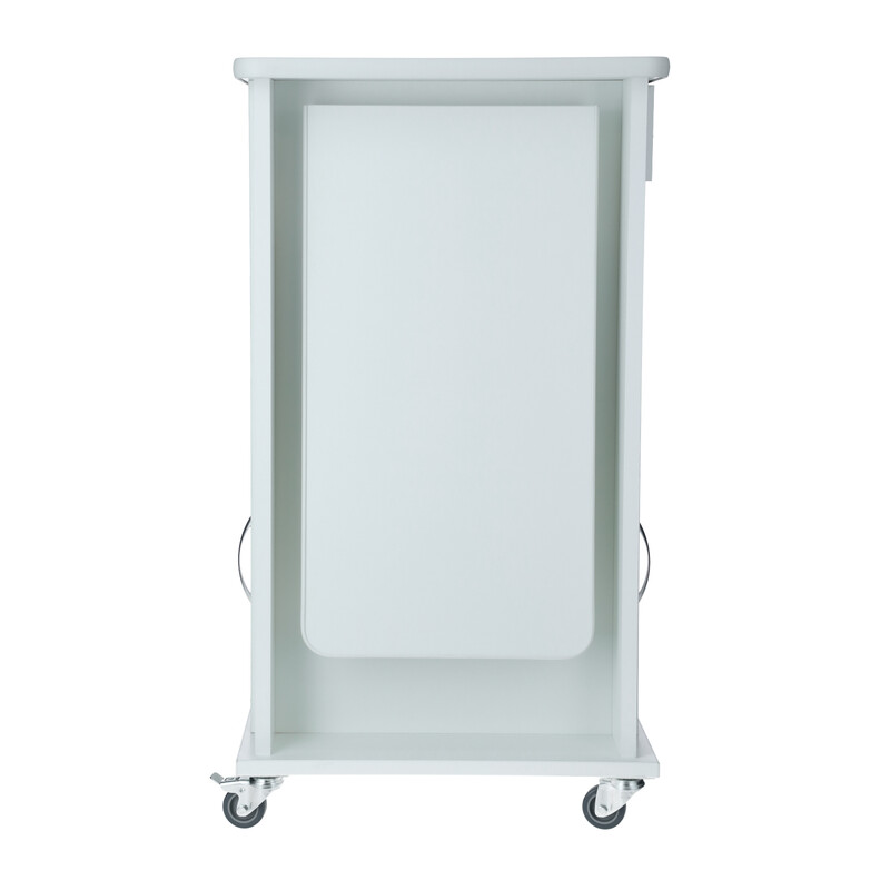 Nočný stolík UNIZDRAV, biely - POŠKODENÝ ĽAVÝ SPOPDNÝ ROH