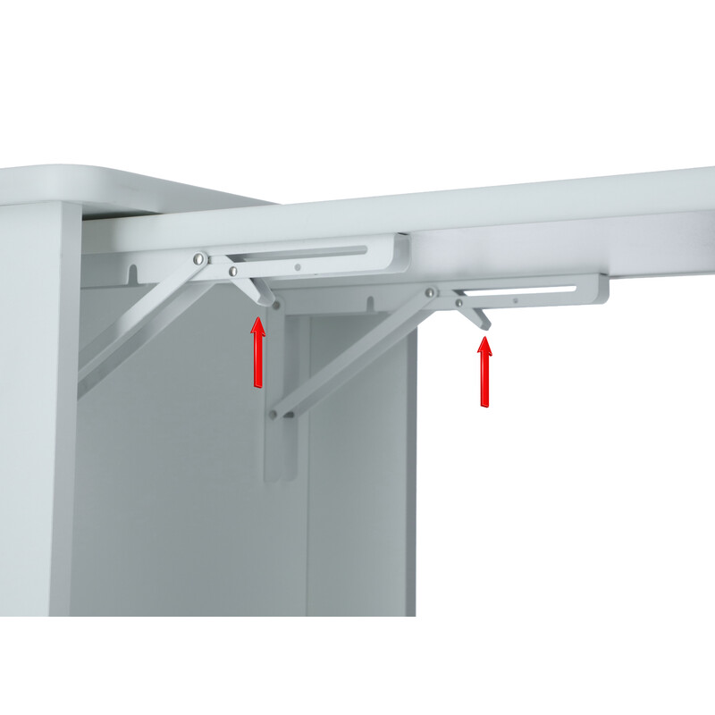 Nočný stolík UNIZDRAV, biely - POŠKODENÝ ĽAVÝ SPOPDNÝ ROH