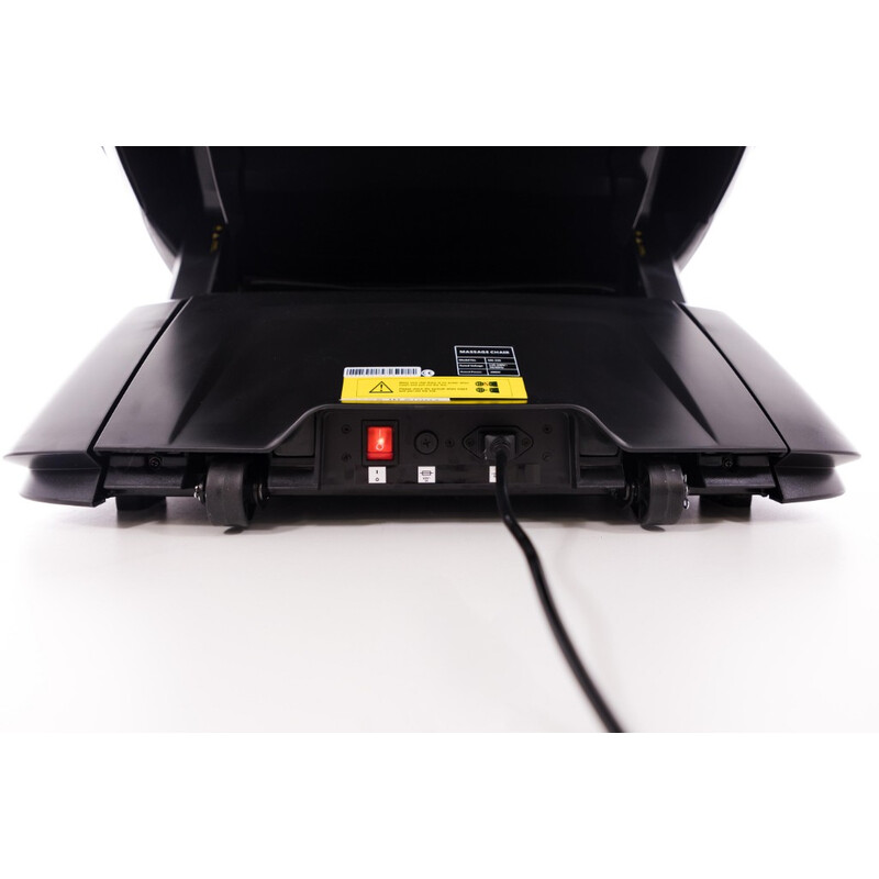 Masážne elektrické kreslo LUX 4D MASSAGER, čiernozlaté - VÝSTAVNÝ KUS, MIERNE ŠKRABANCE