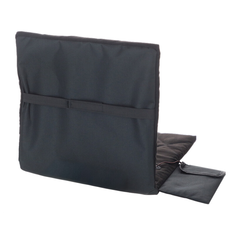 Prenosná vyhrievacia podložka s operadlom