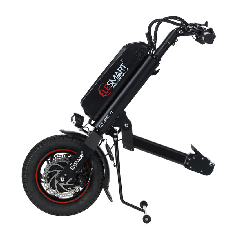 Elesmart A6 Elektrický prídavný pohon na invalidné vozíky - ŠKRABANEC A V ZLOŽENOM STAVE