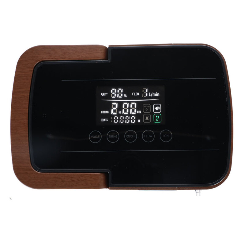 Kyslíkový koncentrátor s hlasovým výstupom UNIZDRAV, 7 l/min, imitácia dreva - NABEHANÉ 2 HODINY