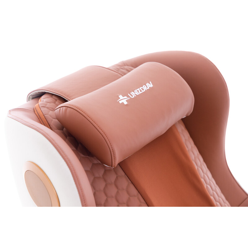 Elektrické masážne kreslo Zafír Relax, tehlové - MIERNE ŠPINAVÉ