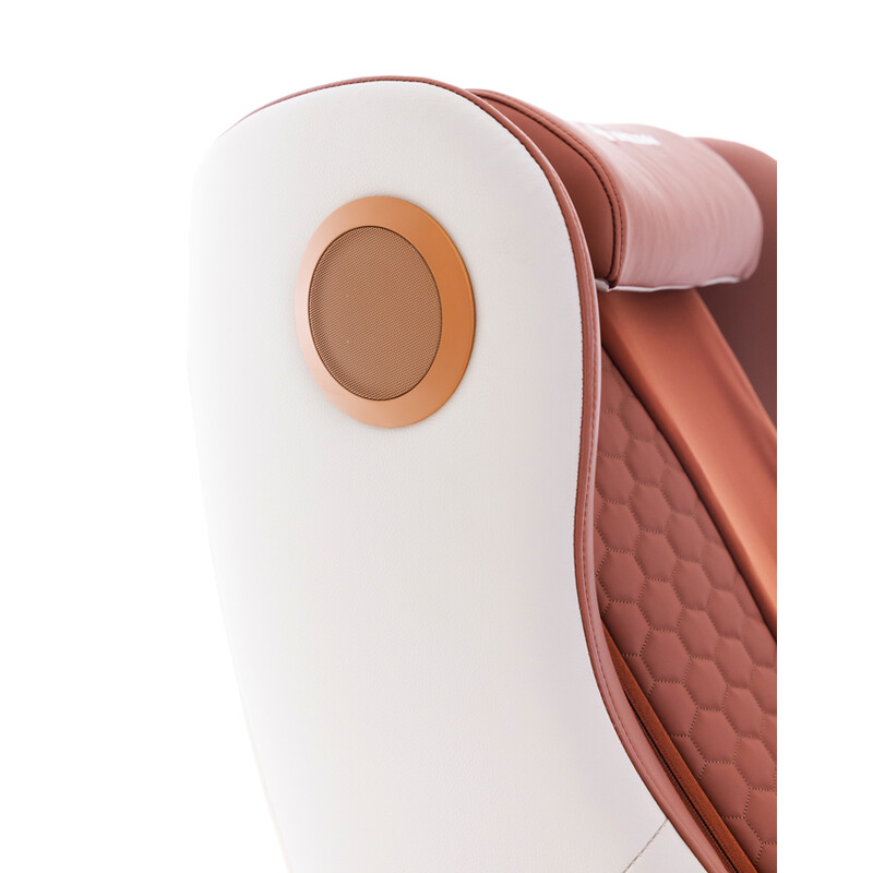 Elektrické masážne kreslo Zafír Relax, tehlové - MIERNE ŠPINAVÉ