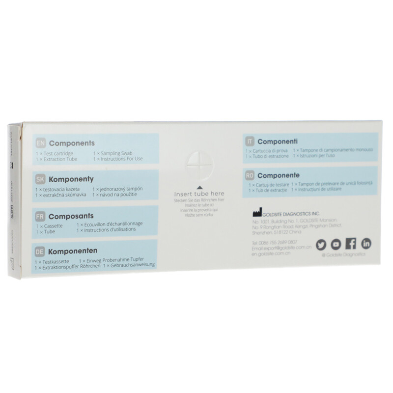 SARS-CoV-2 & influenza A/B & RSV kombinovaný rýchlotest, 1ks