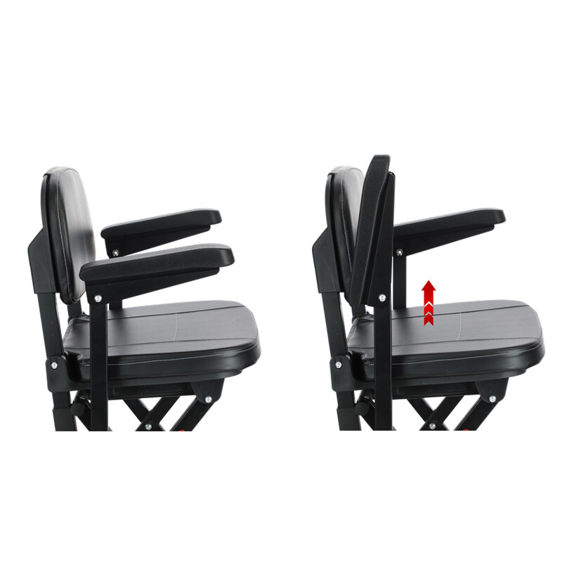 Skladací vozík COMPACT pre seniorov s lítiovou batériou - MIERNE ŠKRABANCE, NAJAZDENÝCH 5 KM