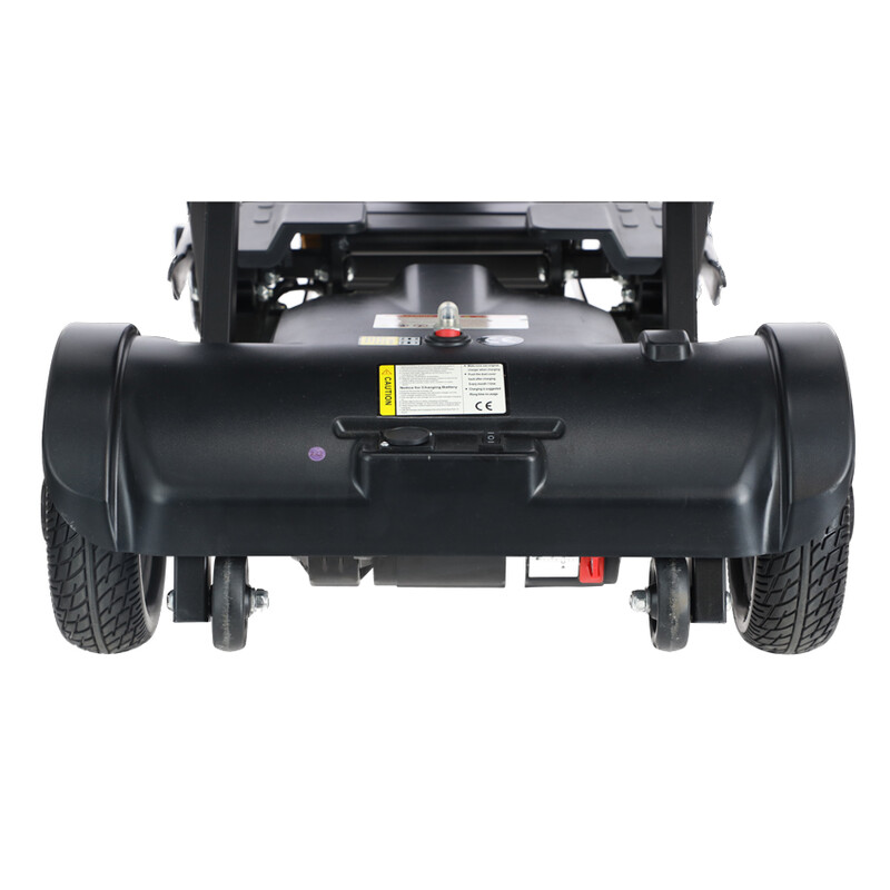 Skladací vozík COMPACT pre seniorov s lítiovou batériou - MIERNE ŠKRABANCE, NAJAZDENÝCH 5 KM