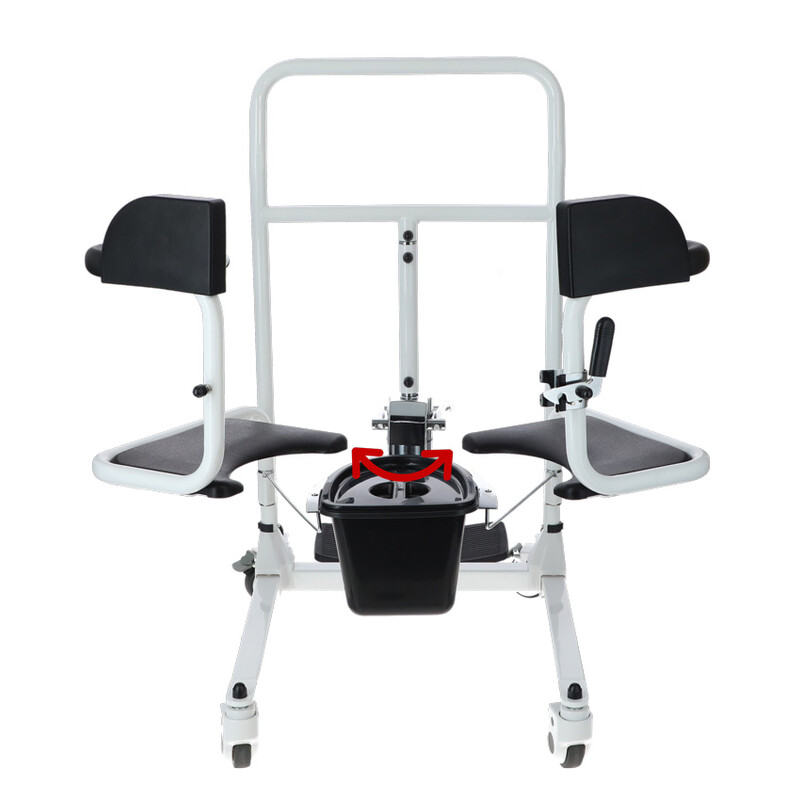 Hydraulická stolička na presun s toaletným vedrom UNIZDRAV - VÝSTAVNÝ KUS, ŠKRABANCE