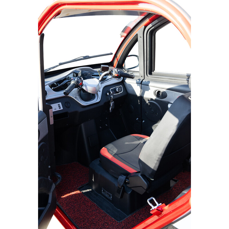 Elektrický trojkolesový skúter UNIZDRAV MiniCar - ŠKRABANEC NA PRAVOM HORNOM ROHU