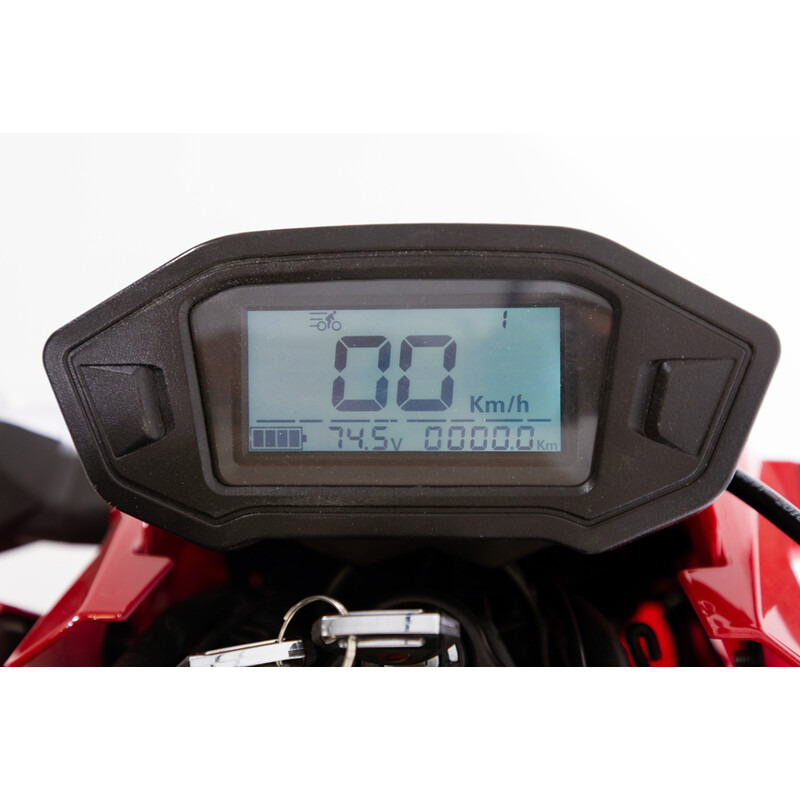 Elektrická motorka e-Flex, červená - ŠKRABANCE, VÝSTAVNÝ KUS, NAJAZDENÉ 2 KM